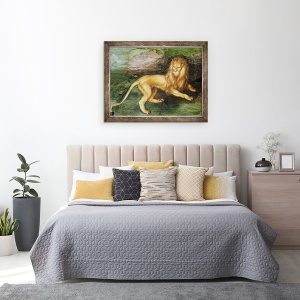 Tablou inramat - Albrecht Durer - Leul, 60 x 80 cm - Img 3