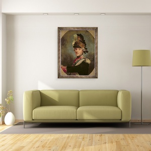 Tablou inramat - Alexander Roslin - Delfinul, Ludovic de Franta, 70 x 90 cm - Img 2