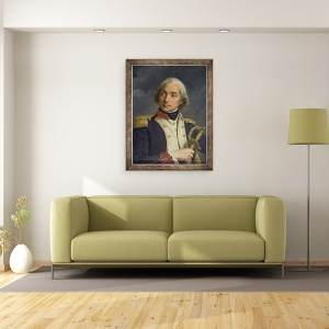 Tablou inramat - Alexandre-Francois Caminade - Generalul Charles Pichegru 1761-1804, 60 x 80 cm - Img 2