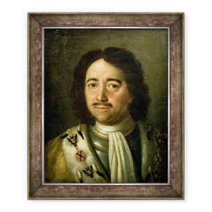Tablou inramat - Alexei Petrovich Antropov - Portretul tarului Petru I cel Mare 1672-1725 1772, 50 x 60 cm