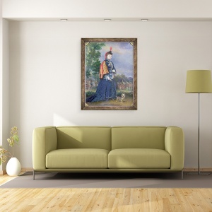 Tablou inramat - Alexis Joseph Perignon - Hortense Schneider 1833-1920 in rolul Marii Ducese in La Grande Ducesa de Gerolstein de Jacques Offenbach 1819-90 1874, 60 x 80 cm - Img 2