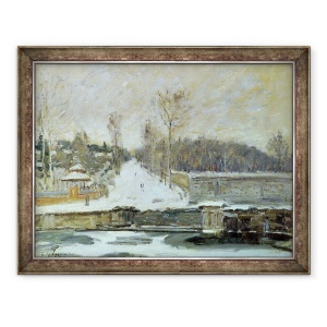 Tablou inramat - Alfred Sisley - Locul de udare de la Marly-le-Roi, 70 x 90 cm