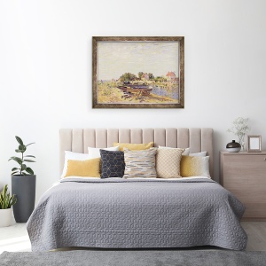 Tablou inramat - Alfred Sisley - Loing la Saint-Mammes, 60 x 80 cm - Img 3