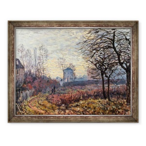Tablou inramat - Alfred Sisley - Peisaj langa Louveciennes, 60 x 80 cm
