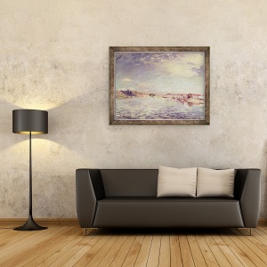 Tablou inramat - Alfred Sisley - Saint-Mammes, 60 x 80 cm - Img 2