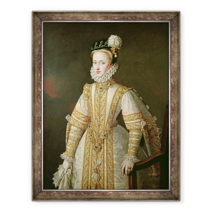 Tablou inramat - Alonso Sanchez Coello - Anne de Austria 1549-80 Regina Spaniei, 60 x 80 cm
