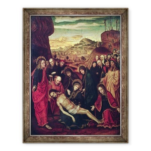 Tablou inramat - Ambrogio Borgognone - Plangerile lui Hristos Mort, 70 x 90 cm