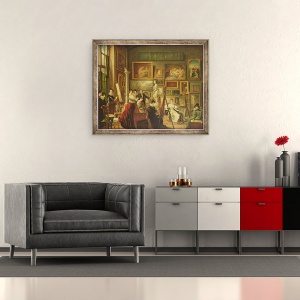 Tablou inramat - Amelie Legrand de Saint-Aubin - Studioul artistului, 50 x 60 cm - Img 2