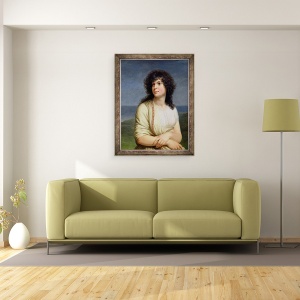 Tablou inramat - Andrea Appiani the Elder - Doamna Hamelin 1776-1851, 70 x 90 cm - Img 2