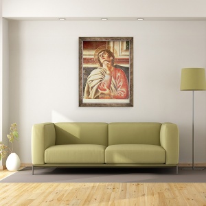Tablou inramat - Andrea del Castagno - Cina cea de Taina, detaliu al Sfantului Toma, 70 x 90 cm - Img 3