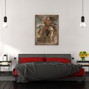 Tablou inramat - Andrea del Sarto - Sacrificiul lui Isaac, 60 x 80 cm - Img 3