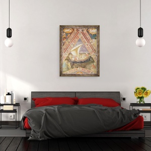 Tablou inramat - Andrea di Bonaiuto - Barca Sfantul Petru, 70 x 90 cm - Img 3