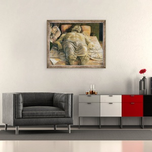 Tablou inramat - Andrea Mantegna - Cristosul mort, 50 x 60 cm - Img 2