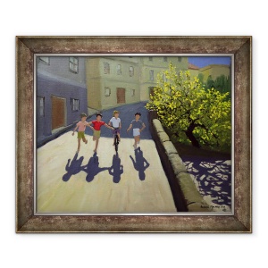 Tablou inramat - Andrew Macara - Copii Alergare, Lesbos, 70 x 85 cm