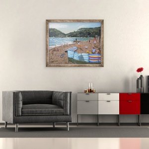 Tablou inramat - Andrew Macara - Cricket, Teignmouth, 50 x 60 cm - Img 2