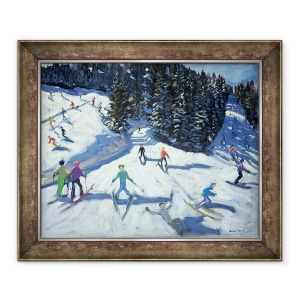 Tablou inramat - Andrew Macara - La mijlocul diminetii pe Piste, 70 x 85 cm