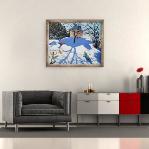 Tablou inramat - Andrew Macara - Les Gets, 70 x 85 cm - Img 2