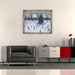 Tablou inramat - Andrew Macara - Patinaj II, Muzeul de istorie naturala, 50 x 60 cm - Img 2