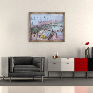 Tablou inramat - Andrew Macara - Pushkar ghats, 50 x 60 cm - Img 2