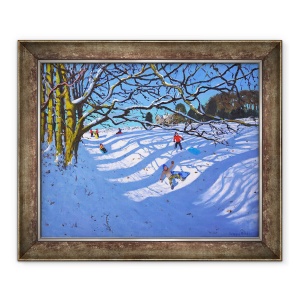 Tablou inramat - Andrew Macara - Sanius in jos canal, Dam Lane, Ashbourne, 25x30", 50 x 60 cm