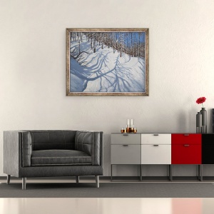Tablou inramat - Andrew Macara - Umbre de brad, Tignes, 50 x 60 cm - Img 2