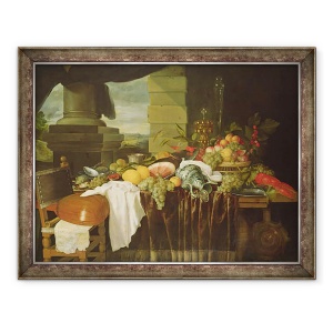 Tablou inramat - Andries Benedetti - Banchet Natura moarta, 60 x 80 cm