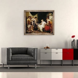 Tablou inramat - Angelica Kauffmann - Furnizor de dragoste, 50 x 60 cm - Img 2
