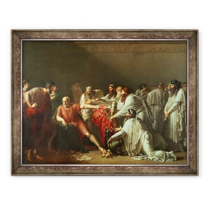 Tablou inramat - Anne Louis Girodet de Roucy-Trioson - Hipocrate c.460-c.377 i.Hr. Refuzarea darurilor lui Artaxerxes I d.425 i.Hr. 1792, 70 x 90 cm