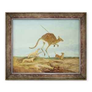 Tablou inramat - Anonymous - Kangaroo Hunting, 50 x 60 cm