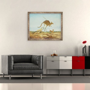 Tablou inramat - Anonymous - Kangaroo Hunting, 50 x 60 cm - Img 2