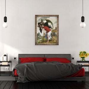 Tablou inramat - Anonymous - Vindecarea paraliticului, 70 x 90 cm - Img 3