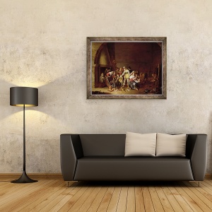 Tablou inramat - Anthonie Palamedesz - Comoara, 60 x 80 cm - Img 2