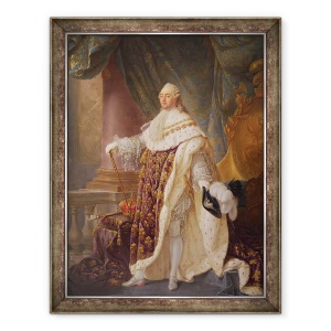 Tablou inramat - Antoine Francois Callet - Ludovic al XVI-lea 1754-93, detaliu I, 70 x 90 cm