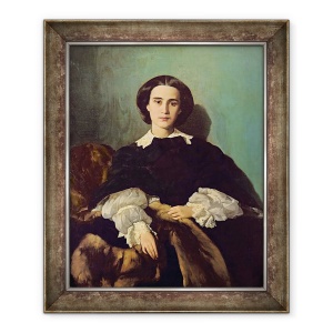 Tablou inramat - Antonio Puccinelli - Portretul Contesei G. Tempestini, 70 x 85 cm