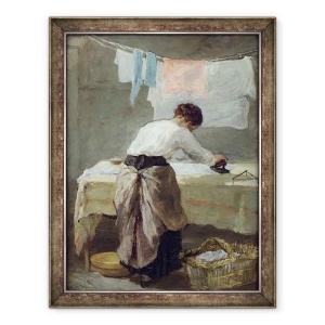 Tablou inramat - Armand-Desire Gautier - Femeie de calcat, 70 x 90 cm