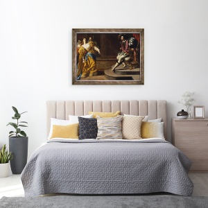 Tablou inramat - Artemisia Gentileschi - Esther inaintea lui Ahasuerus, 60 x 80 cm - Img 3