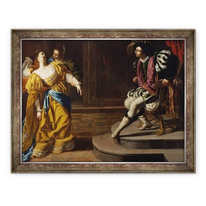 Tablou inramat - Artemisia Gentileschi - Esther inaintea lui Ahasuerus, 70 x 90 cm