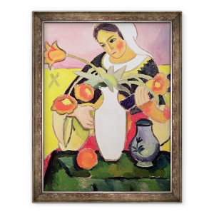 Tablou inramat - August Macke - Jucatorul lautei, 70 x 90 cm