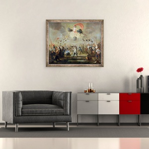 Tablou inramat - Balthasar Nebot - Alegorie a norocului, 50 x 60 cm - Img 2