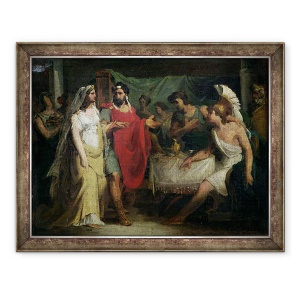 Tablou inramat - Baron Pierre-Narcisse Guerin - Nunta lui Alexandru cel Mare 356-323 i.Hr. si Roxana, 70 x 90 cm