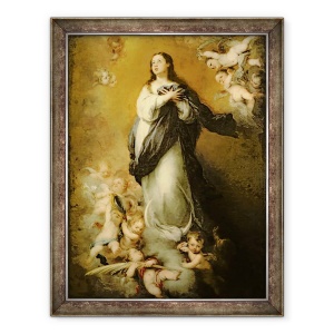 Tablou inramat - Bartolome Esteban Murillo - Conceptia Imaculata, 60 x 80 cm