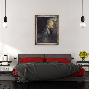 Tablou inramat - Bartolome Esteban Murillo - Hristos in Gradina Maslinilor, 70 x 90 cm - Img 3