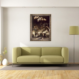 Tablou inramat - Bassante Passante Bartolomeo - ingerul care apare pastorilor, 70 x 90 cm - Img 2