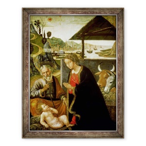 Tablou inramat - Bastiano Mainardi - Nasterea Domnului, 60 x 80 cm