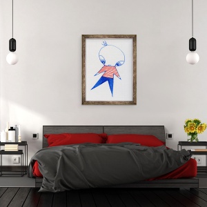 Tablou inramat - Bella Larsson - Micul salt, 60 x 80 cm - Img 3
