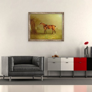 Tablou inramat - Benjamin Marshall - Cal de curse, 50 x 60 cm - Img 2