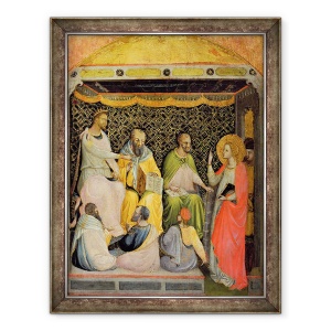 Tablou inramat - Bicci di Lorenzo - Sfanta Ecaterina din Alexandria in discutie cu filozofii, 60 x 80 cm