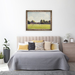 Tablou inramat - Camille Pissarro - Hampton Court Verde, 60 x 80 cm - Img 3