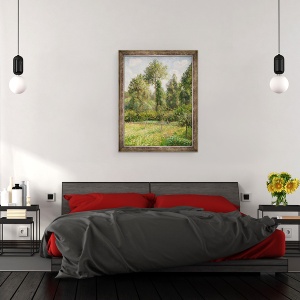 Tablou inramat - Camille Pissarro - Plopi, 60 x 80 cm - Img 3