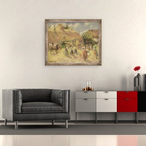 Tablou inramat - Camille Pissarro - Recolta, 50 x 60 cm - Img 2